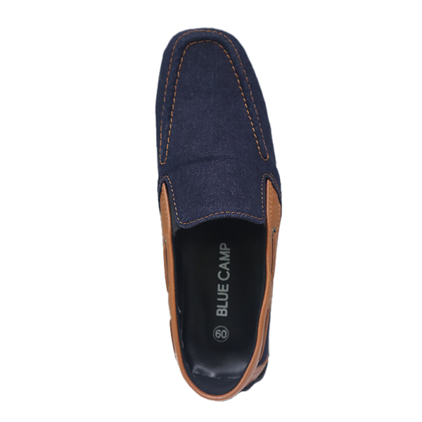 Blue Camp Mens Casual Loafers Driving Maong/Brown - MANNY - Image 3