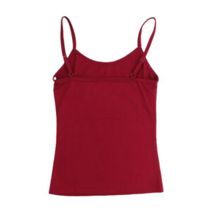 Alternative view of Blue Camp Ladies Spaghetti Tank Top Plain - Maroon