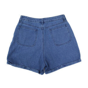 Alternative view of Blue Camp Ladies Denim Short Midi With Fold - Denim Blue