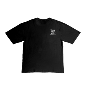 Blue Camp Boys Teens Wear Oversized Round Neck Tee With Print - Black - BCT-F241T03
