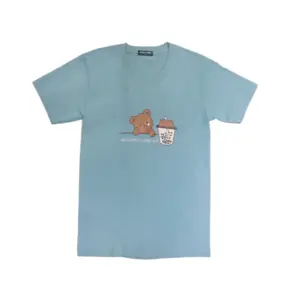 Blue Camp Boys Teens Wear Round Neck Printed Tee - Light Blue - BCT-DGN24114