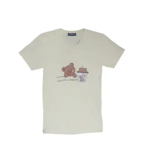 Blue Camp Boys Teens Wear Round Neck Printed Tee - Cream - BCT-DGN24114