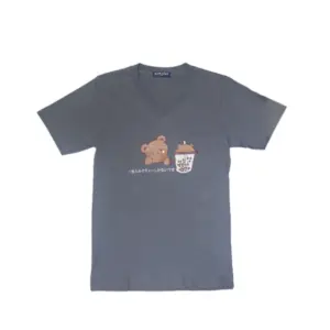 Blue Camp Boys Teens Wear Round Neck Printed Tee - Gray - BCT-DGN24114