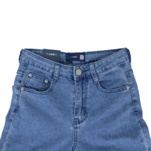 Alternative view of Blue Camp Ladies Capri Denim Pants - Denim Blue