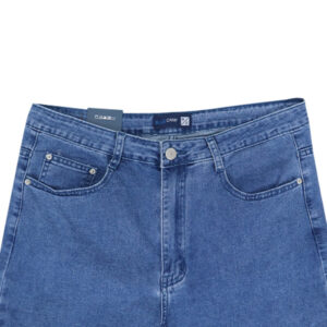 Alternative view of Blue Camp Ladies Capri Denim Pants - Denim Blue