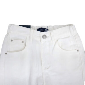 Alternative view of Blue Camp Ladies Slim Denim Pants - White