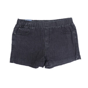Blue Camp Ladies Denim Short With Garter - Denim Black