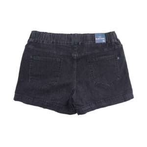Alternative view of Blue Camp Ladies Denim Short With Garter - Denim Black