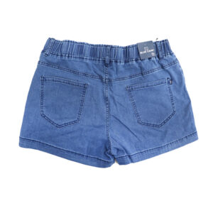 Alternative view of Blue Camp Ladies Denim Short With Garter - Denim Blue
