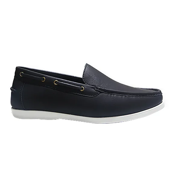 Maco Mens Casual Loafers Boat Shoes Black - HS2013-12 - Image 3
