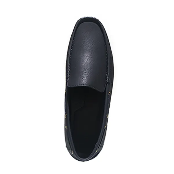 Maco Mens Casual Loafers Boat Shoes Black - HS2013-12 - Image 4