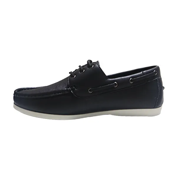 Maco Mens Casual Loafers Boat Shoes Black - HS2013-3