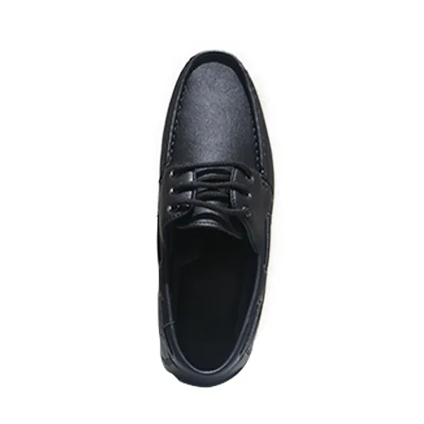 Maco Mens Casual Loafers Boat Shoes Black - HS2013-3 - Image 4