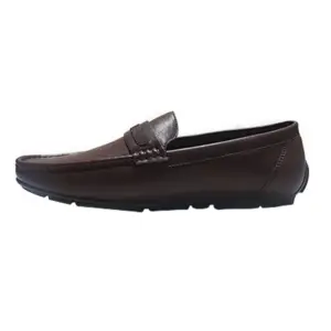 Maco Mens Casual Loafers Moccasins Coffee - 2398-8