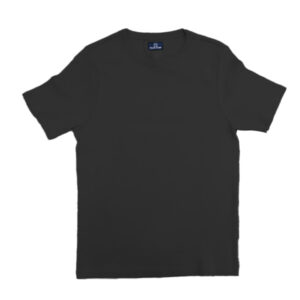 Blue Camp Girls Teens Round Neck Interlock T-Shirt - Black