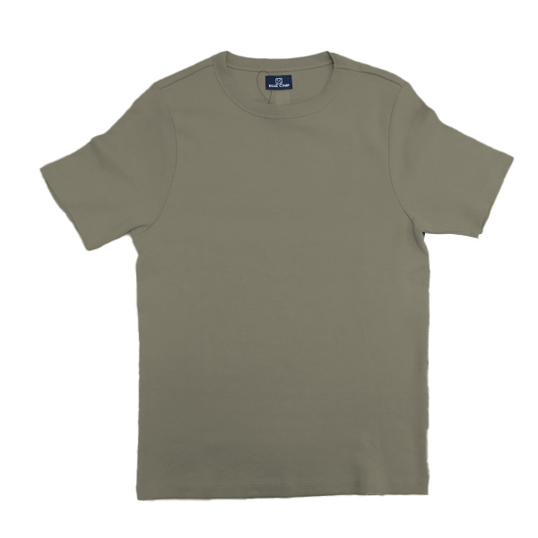 Blue Camp Girls Teens Round Neck Interlock T-Shirt -Laurel Oak