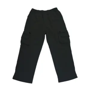 Avenue Boys Teens Wear Cargo Jogger Pants 6 Pockets - Black - NV002-P
