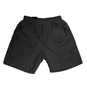 Avenue Boys Teens Wear Cargo Jogger Shorts 6 Pockets - Black - NV003-S