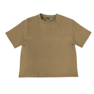 Blue Camp Girls Teens Short Sleeve T-Shirt Plain - Khaki