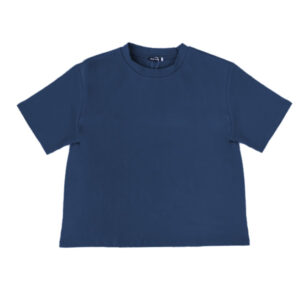 Blue Camp Girls Teens Short Sleeve T-Shirt Plain - Navy