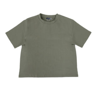 Blue Camp Girls Teens Short Sleeve T-Shirt Plain - Olive Green