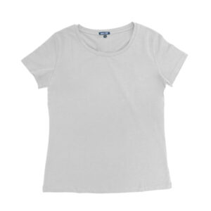 Blue Camp Girls Teens Round Neck T-Shirt - White