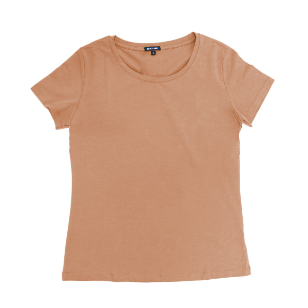 Blue Camp Girls Teens Round Neck T-Shirt - Salmon