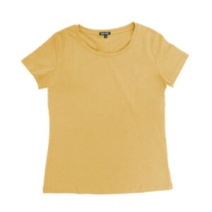 Blue Camp Girls Teens Round Neck T-Shirt - Yellow