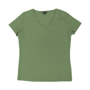 Blue Camp Girls Teens V-Neck T-Shirt - Green