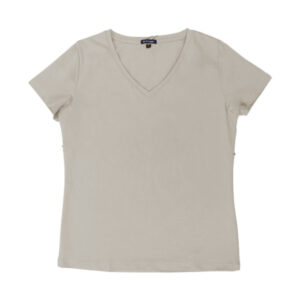 Blue Camp Girls Teens V-Neck T-Shirt - Beige