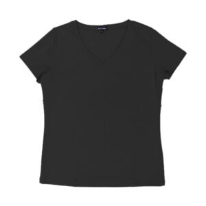 Blue Camp Girls Teens V-Neck T-Shirt - Black