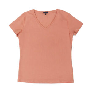 Blue Camp Girls Teens V-Neck T-Shirt - Salmon