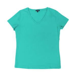 Blue Camp Girls Teens V-Neck T-Shirt - Olive Green