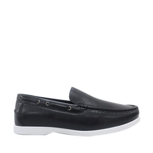 Avenue Casual Loafers Boat Shoes for Men - Black