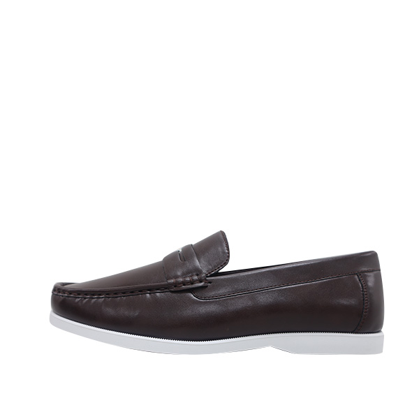 Avenue Casual Loafers Boat Shoes for Men- Coffee - Image 4