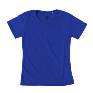 Blue Camp Girls Teen Round Neck Basic T-Shirt Plain - Blue