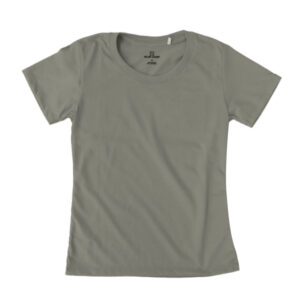 Blue Camp Girls Teen Round Neck Basic T-Shirt Plain - Khaki