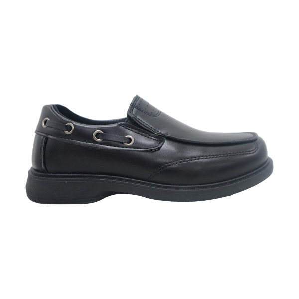 Blue Camp Kids Boys Formal Black Shoes - KL87513 - Classic Uniform Shoes with Eyelet Detail