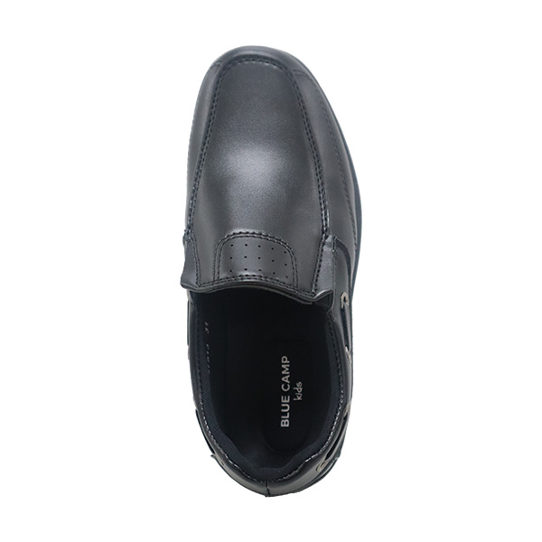 Blue Camp Kids Boys Formal Black Shoes - KL87513 - Classic Uniform Shoes with Eyelet Detail - Image 2