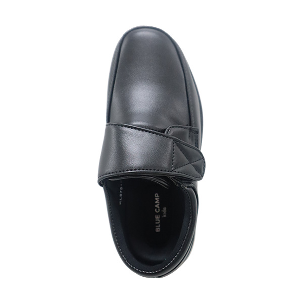 Blue Camp Kids Boys Black Velcro School Shoes - KL87518 - Easy Fasten Uniform Footwear - Image 2