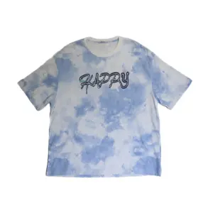 Avenue Boys Teens Wear Oversized Round Neck Tee Water Color Ombre Print - Blue - YHT24805