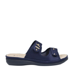 Avenue Ladies Comfy Step In Flats Lisa - Navy Blue