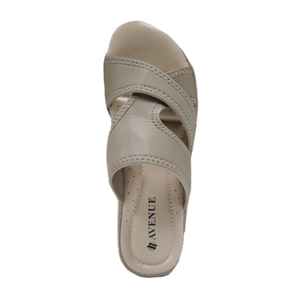Avenue Ladies Comfy Step In Flats Lina - Gray - Image 4