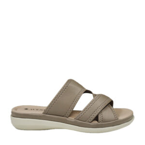 Avenue Ladies Comfy Step In Flats Lina - Gray