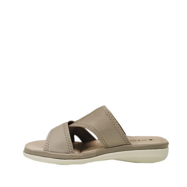 Avenue Ladies Comfy Step In Flats Lina - Gray - Image 3