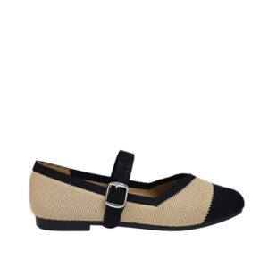 Avenue Ladies Ballet Flats Lebbie - Beige - Black