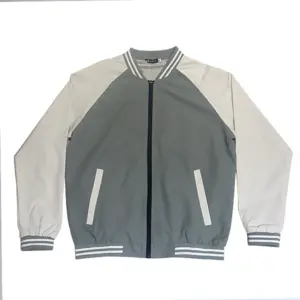 Avenue Boys Teens Wear Casual University Jacket Plain - Gray - 0