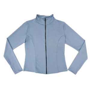 Blue Camp Ladies Training Jacket With Zipper - Gray