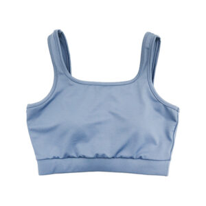 Blue Camp Ladies Sports Bra Plain Spandex - Gray
