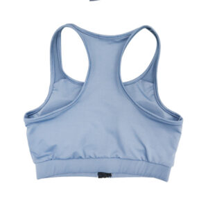 Alternative view of Blue Camp Ladies Sports Bra Plain With Zipper Spandex - Gray